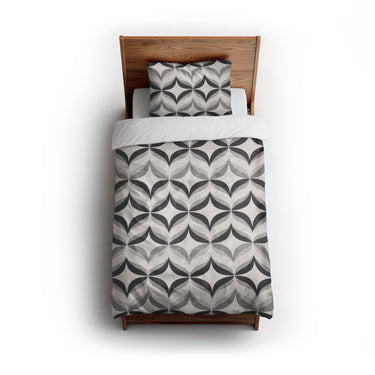 Jasper Greyscale twin - cotton - White Backing
