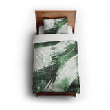 Emil Forest Green twin - cotton - White Backing