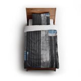 Gordian Dark Blue twin - cotton - White Backing