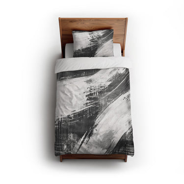 Emil Charcoal Grey twin - cotton - White Backing