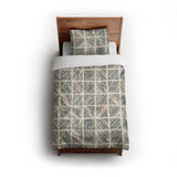 Lionel Black & Ivory twin - cotton - White Backing