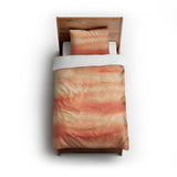 Ophelia Watercolor Peach Balayage twin - cotton - White Backing