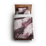 Emil Burgandy twin - cotton - White Backing