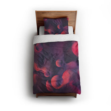 Bodolo Purple & Magenta twin - cotton - White Backing