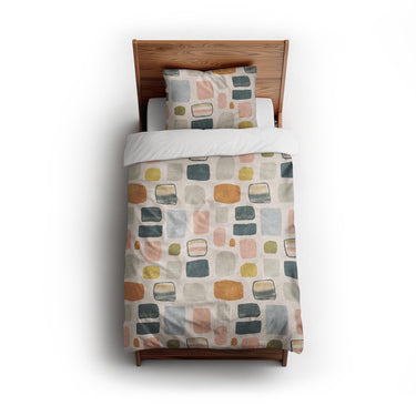Calliope Ivory Multicolor twin - cotton - White Backing