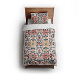 Corriana Navy & Red twin - cotton - White Backing