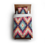 Dyani Magenta & Cyan twin - cotton - White Backing