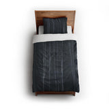 Felix Bleach Dye Navy twin - cotton - White Backing