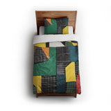 Djuna Black Multicolor twin - cotton - White Backing