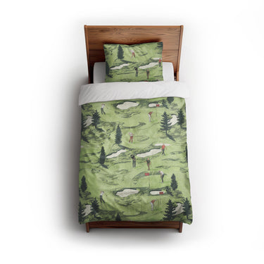 Out on the Links twin - cotton - White Backing