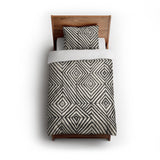 Ludwig Black & Ivory twin - cotton - White Backing