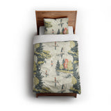 Paddleboard Party twin - cotton - White Backing