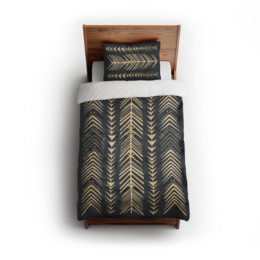 Yokanna Navy & Ivory twin - cotton - White Backing