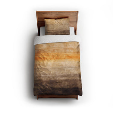 Ruidoso Brown & Orange twin - cotton - White Backing