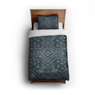 Durand Navy Blue twin - cotton - White Backing
