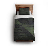 Euclid Black & Green twin - cotton - White Backing