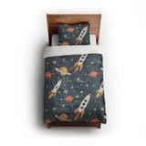 Cosmic Dreams twin - cotton - White Backing