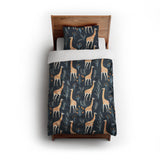 Safari Giraffes twin - cotton - White Backing