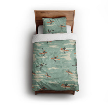 Open Water Kayakers twin - cotton - White Backing