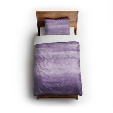 Jacinda Watercolor Purple Ombre twin - cotton - White Backing