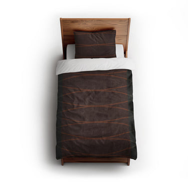 Kepler Bronze & Rust twin - cotton - White Backing