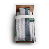 Gordian Green twin - cotton - White Backing