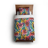 Lorenza Multicolor twin - cotton - White Backing