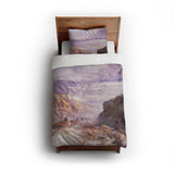 The Great Salt Lake of Utah by Thomas Moran twin - cotton - White Backing