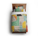 Djuna Ivory Multicolor twin - cotton - White Backing