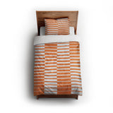 Spectra Orange twin - cotton - White Backing