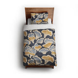 Oyster Mushrooms twin - cotton - White Backing