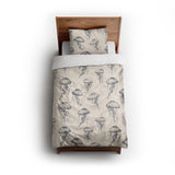 Jellyfish Bloom twin - cotton - White Backing
