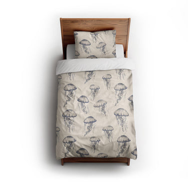 Jellyfish Bloom twin - cotton - White Backing