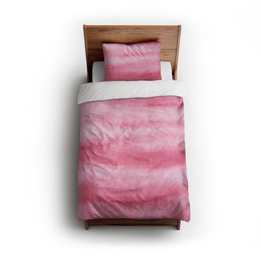 Ophelia Watercolor Pink Balayage twin - cotton - White Backing
