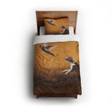 That Dog'll Hunt Orange twin - cotton - White Backing