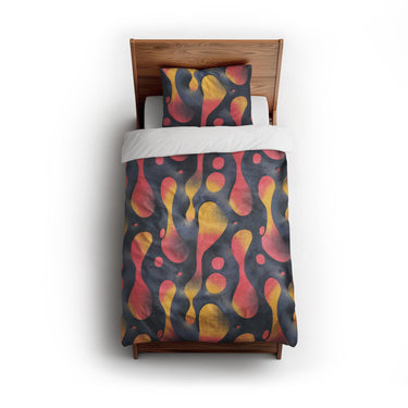 Hot Lava twin - cotton - White Backing