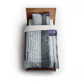 Gordian Purple twin - cotton - White Backing