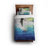 Hawaii Surfer by Charles Bartlett twin - cotton - White Backing