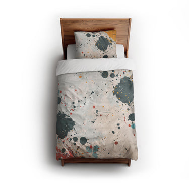 Colin Paint Splatter Multicolor twin - cotton - White Backing