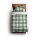 Buffalo Plaid Kelly Green twin - cotton - White Backing