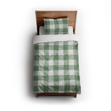 Buffalo Plaid Kelly Green twin - cotton - White Backing