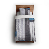 Gordian Blue twin - cotton - White Backing