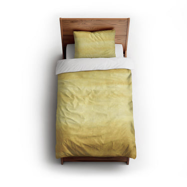 Jacinda Watercolor Yellow Ombre twin - cotton - White Backing