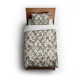 Rose Lattice twin - cotton - White Backing