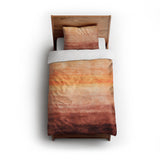 Ruidoso Red & Orange twin - cotton - White Backing