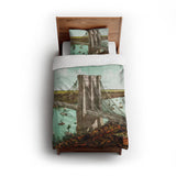Brooklyn Bridge twin - cotton - White Backing
