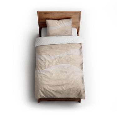 Sinuous Ivory Monochrome twin - cotton - White Backing