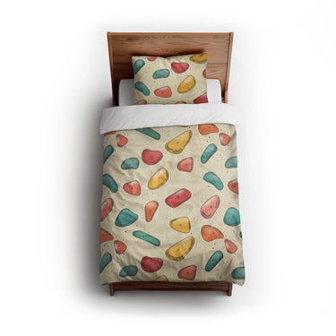 Climbing Holds twin - cotton - White Backing