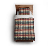 Monaghan Plaid Blue & Red twin - cotton - White Backing