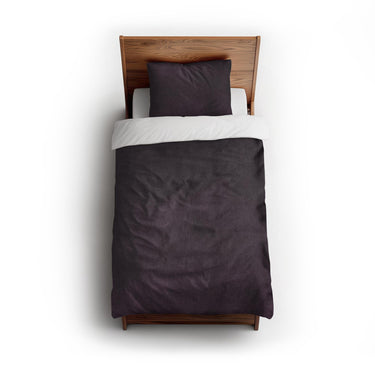 Keanu Watercolor Deep Purple Ombré twin - cotton - White Backing
